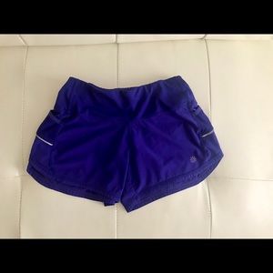 Athleta Vibrant Purple Running Shorts XXS